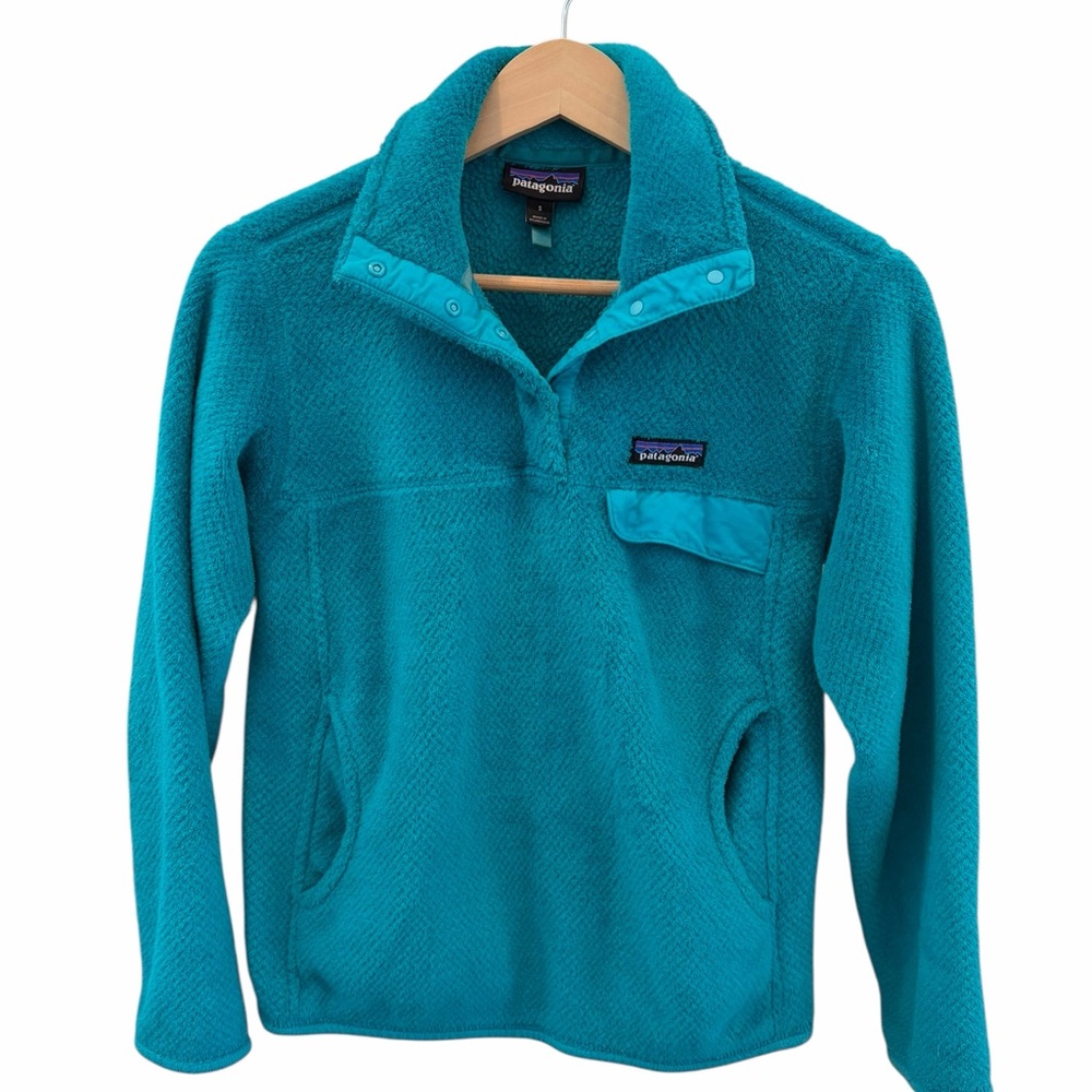 Patagonia Women’s Re-Tool Half Snap Pullover | Small | Aqua
